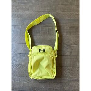 Under Armour Loudon Lite Crossbody bag Neon Yellow adjustable straps 9"x8"